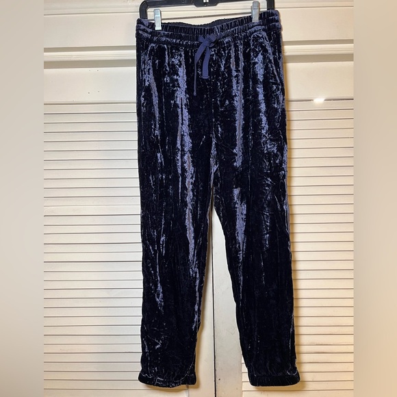 J Crew Crushed Velvet Velour Pants Joggers, size 4 RetroGlam - Picture 10 of 12